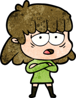 cartoon tired woman png