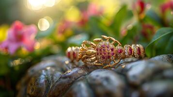 Luxurious scorpion-shaped jewelry photo