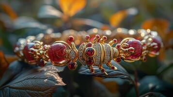 Luxurious scorpion-shaped jewelry photo