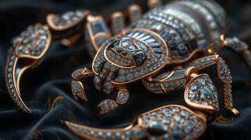 Luxurious scorpion-shaped jewelry photo