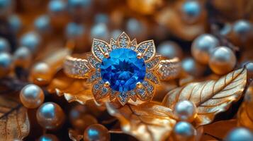 Blue sapphire ring photo