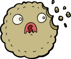 verängstigter Cookie-Cartoon png