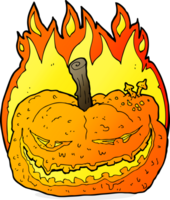 calabaza de halloween de dibujos animados png