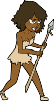 tecknad grotta flicka png