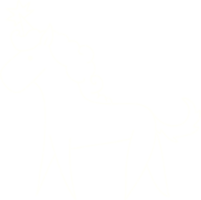 dessin à la craie de licorne png