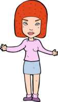 cartoon annoyed woman png