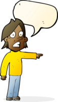 cartoon surprised man with speech bubble png