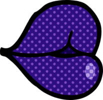 cartoon doodle purple lips png