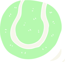 flat color illustration of tennis ball png