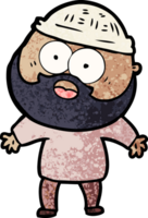 homme barbu de dessin animé png