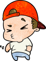 enfant cool de dessin animé png