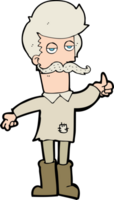 cartoon old man in poor clothes png