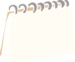 calendrier vierge de doodle de dessin animé png