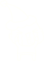 dibujo de tiza de hombre de navidad png