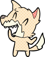 laughing fox cartoon png