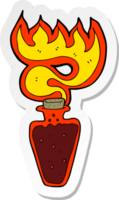 autocollant d'une potion de dessin animé png