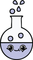 cute cartoon of a test tube png