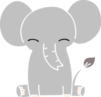 hand drawn quirky cartoon elephant png