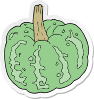 sticker of a cartoon squash png