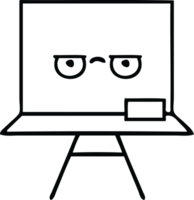 line drawing cartoon of a white board png