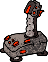 joystick de desenho de ilustração texturizada grunge png