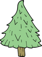 árvore de natal de doodle de desenho animado png