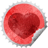 heart symbol graphic   illustration round sticker stamp png