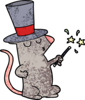 magicien de souris de dessin animé png