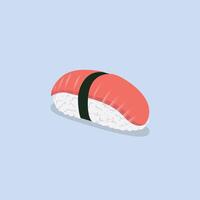 Salmon Sushi Delicious Fish Japanese Food vector