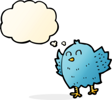 cartoon bird with thought bubble png