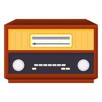 Vintage Radio Broadcast Design vector