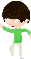 cartoon worried boy pointing png