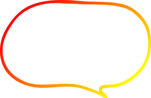 warm gradient line drawing of a cartoon expression bubble png