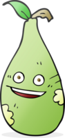 hand drawn cartoon pear png