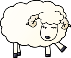 cartoon doodle cute sheep png