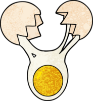 cracked egg cartoon png