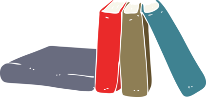 flat color illustration of books png