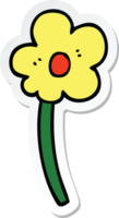 pegatina de una flor de dibujos animados png