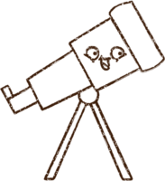 Telescope Charcoal Drawing png