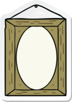 sticker of a picture frame png