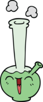 cartoon doodle waterpijp png