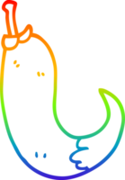 arco Iris gradiente linha desenhando do uma desenho animado vermelho quente Pimenta Pimenta png