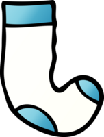 cartoon doodle sock png