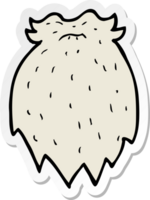 sticker of a cartoon fake beard png