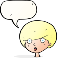 cartoon surprised boy with speech bubble png