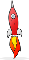 hand drawn cartoon rocket png