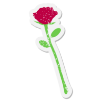 single rose grunge sticker png