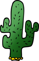 cactus de griffonnage de dessin animé png