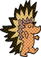 cartoon doodle spiky hedgehog png