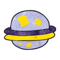 mano texturizado dibujos animados extraterrestre planeta png